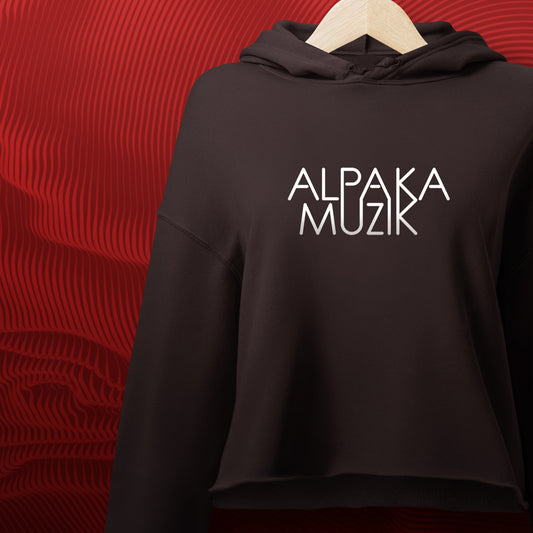 CLASSIC ALPAKA - Front Print Crop Hoodie