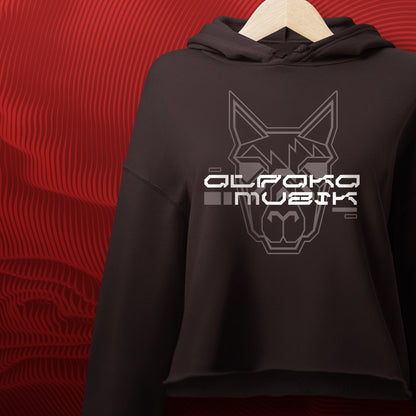 MUTNT DNA LOGO - Front Print Crop Hoodie
