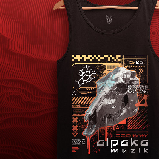 ALPAKA SKULLS - Front Print Tank Top