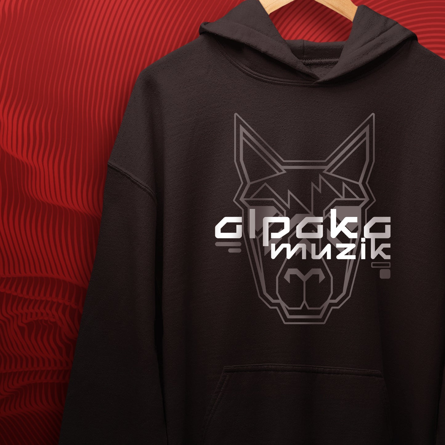 ALPAKA SKULLS LOGO - Front Print Hoodie