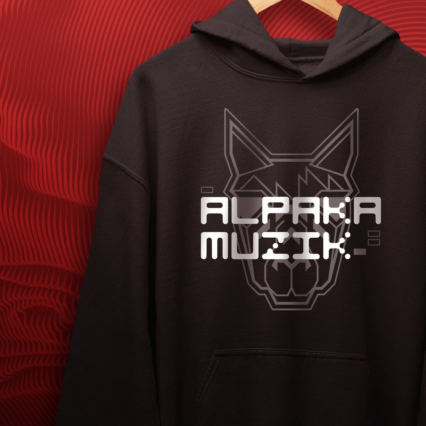 PSYCHO ALPAKA LOGO - Front Print Hoodie