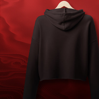 PSYCHO ALPAKA LOGO - Front Print Crop Hoodie