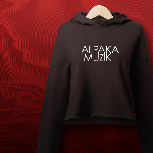 CLASSIC ALPAKA - Front Print Crop Hoodie