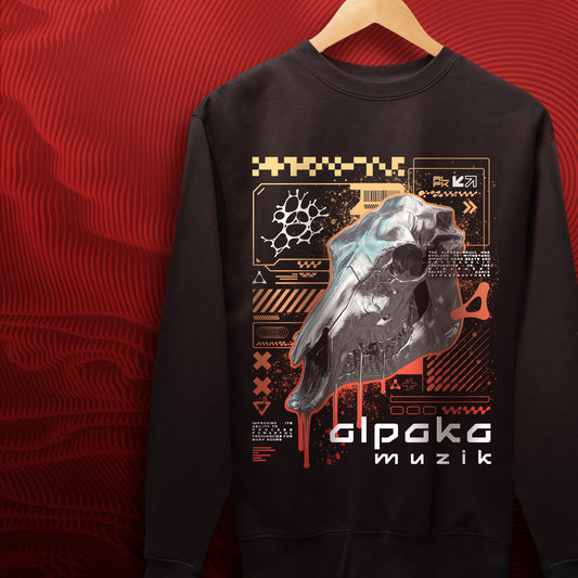 ALPAKA SKULLS - Front Print Sweatshirt