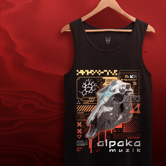 ALPAKA SKULLS - Front Print Tank Top