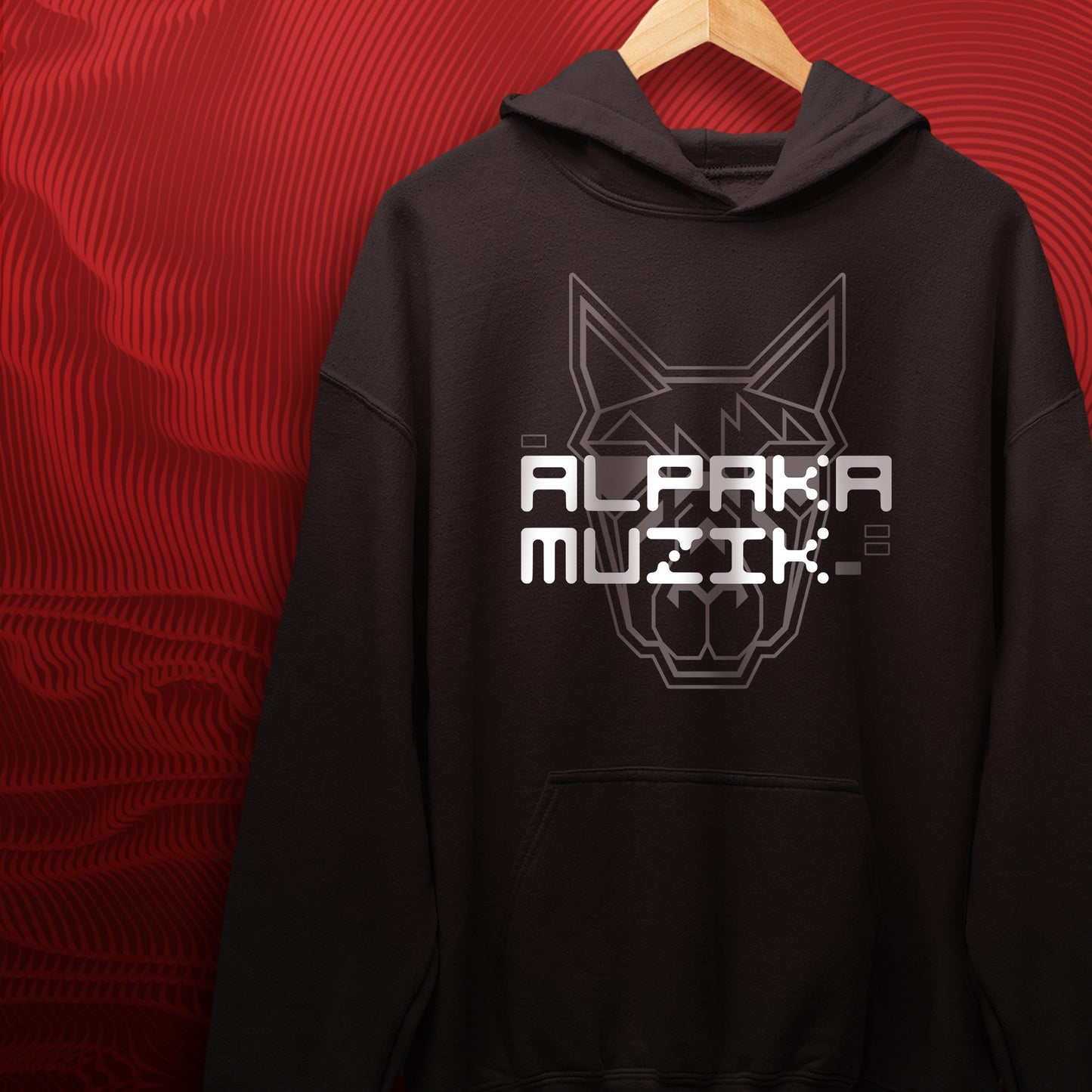 PSYCHO ALPAKA LOGO - Front Print Hoodie