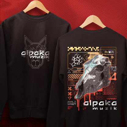 ALPAKA SKULLS - Double Print Sweatshirt