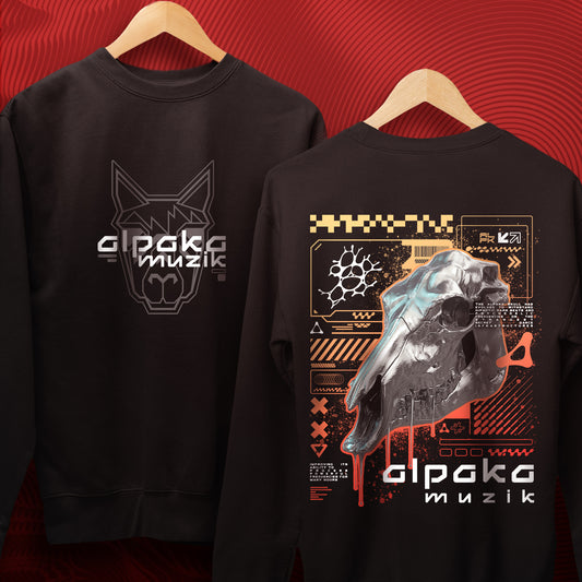 ALPAKA SKULLS - Double Print Sweatshirt