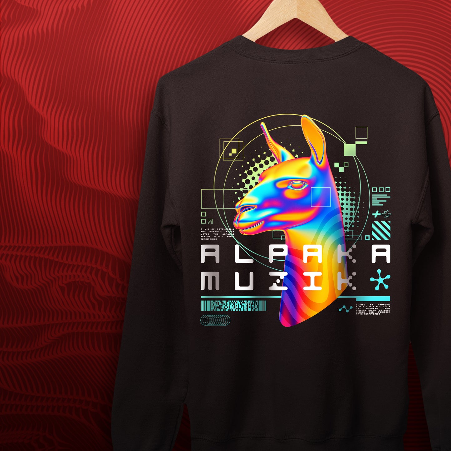 PSYCHO ALPAKA - Double Print Sweatshirt
