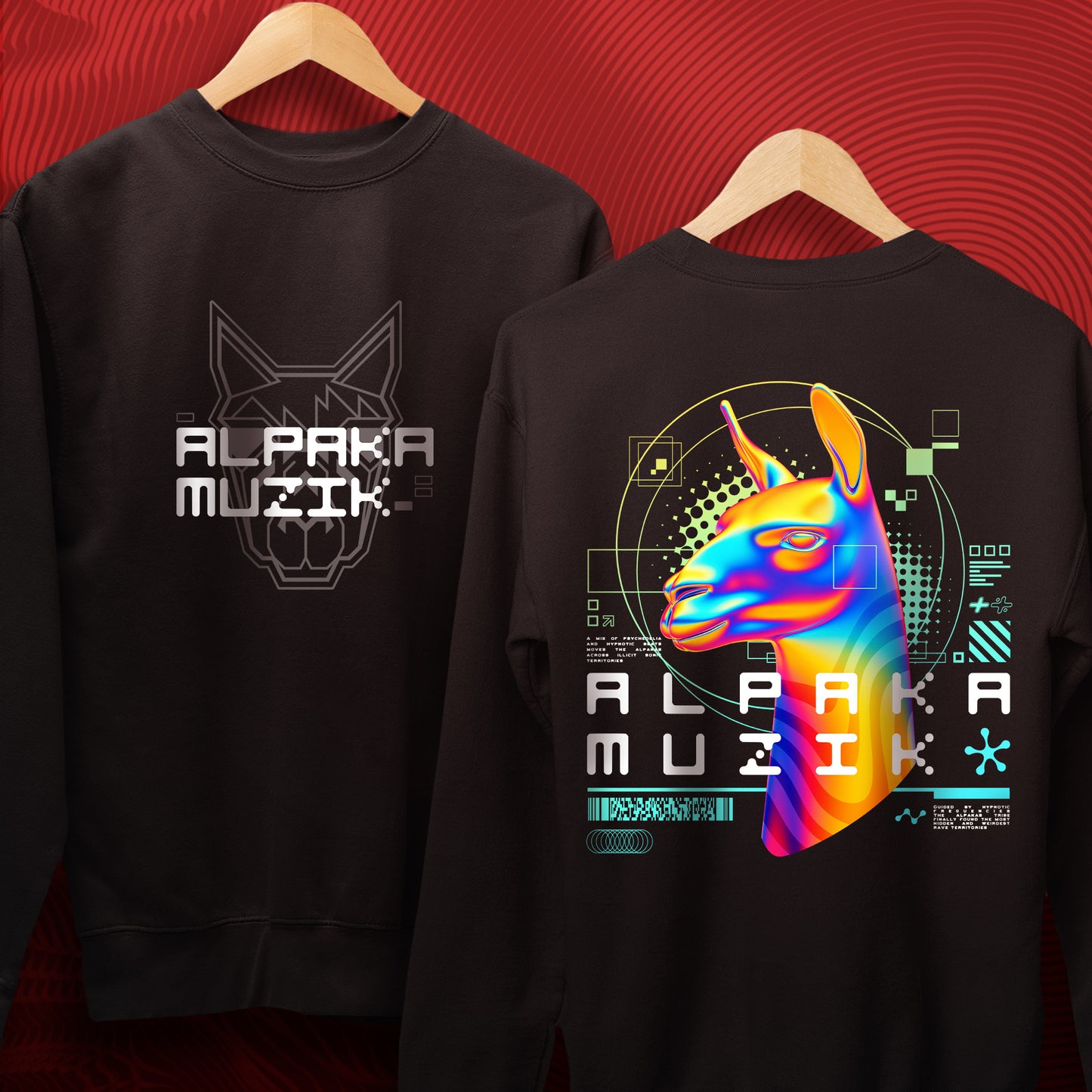 PSYCHO ALPAKA - Double Print Sweatshirt
