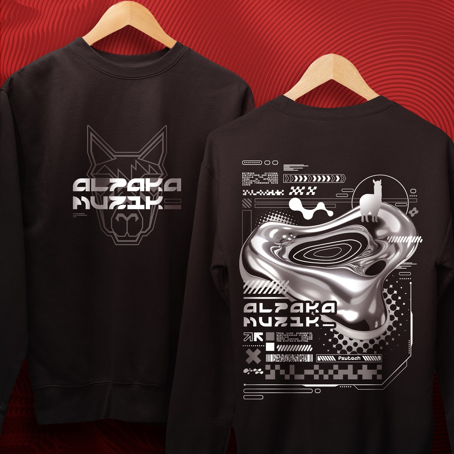 CHROME - Double Print Sweatshirt