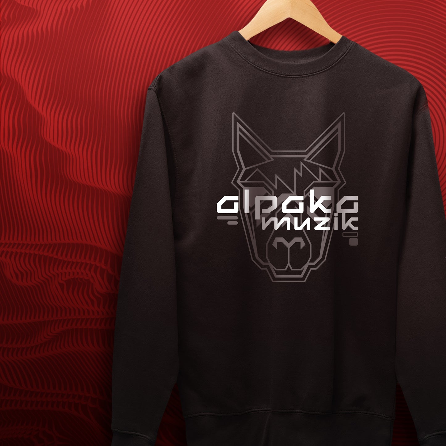 ALPAKA SKULLS LOGO - Front Print Sweatshirt