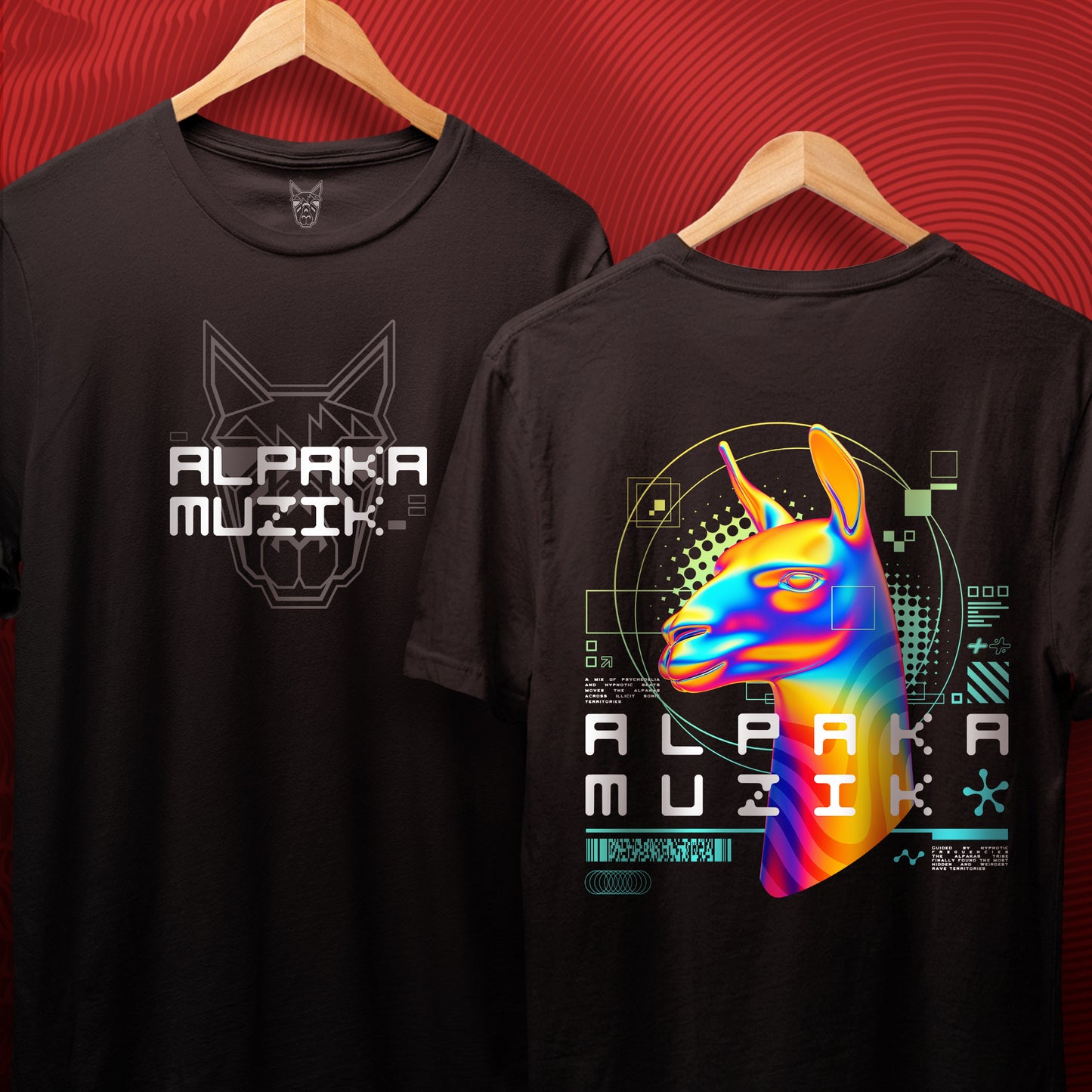 PSYCHO ALPAKA - Double Print T-Shirt