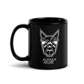 AlpaKa MuziK Black Glossy Mug