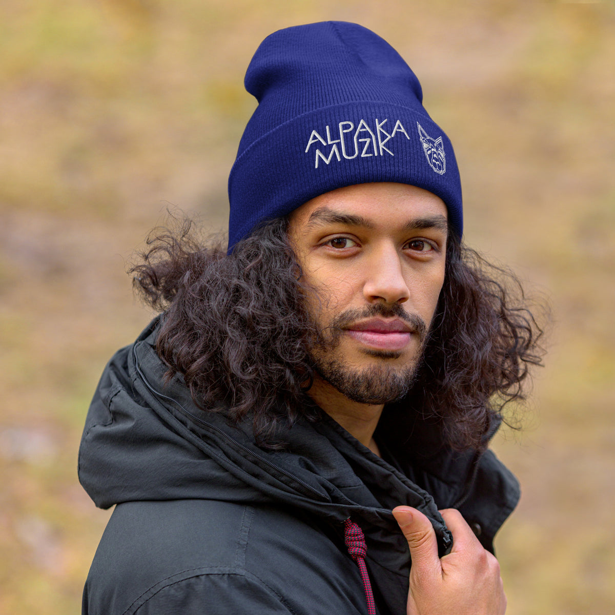 AlpaKa MuziK w/ Text - Cuffed Beanie